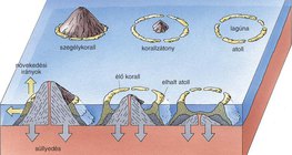 Korallatoll kialakulása