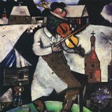 Marc Chagall: A muzsikus (1912–1913, szürrealizmus)