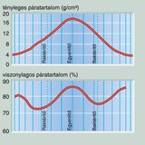 A tényleges és a viszonylagos páratartalom 