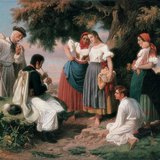 Jankó János: A népdal születése (1860, Magyar Nemzeti Galéria)