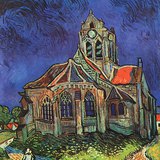 Van Gogh: Az auvers-i templom (1890, posztimpresszionizmus)