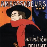 Toulouse-Lautrec: Aristide Bruant-plakát (1892, posztimpresszionizmus)