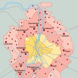 Budapest nagyvárosi agglomerációjának szakaszai