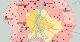 Budapest nagyvárosi agglomerációjának szakaszai