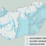 Ármentesített és árvízveszélyes területek Magyarországon