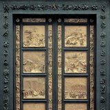  Ghiberti bronzkapuja (Firenze, 1425–1452, reneszánsz)